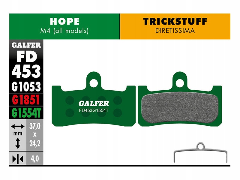 Obklady Galfer Hope M4 Trickstuff Diretissima Pro
