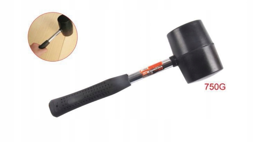

Młotek Gumowy Metalowy Brukarski 750g Solidny