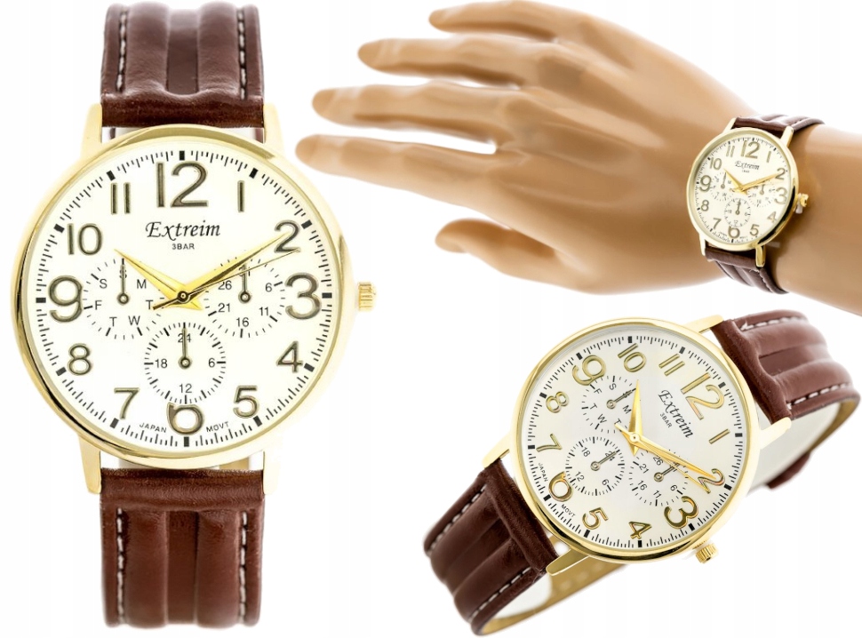 

Stylowy Zegarek Męski Extreim Klasyczny Pasek