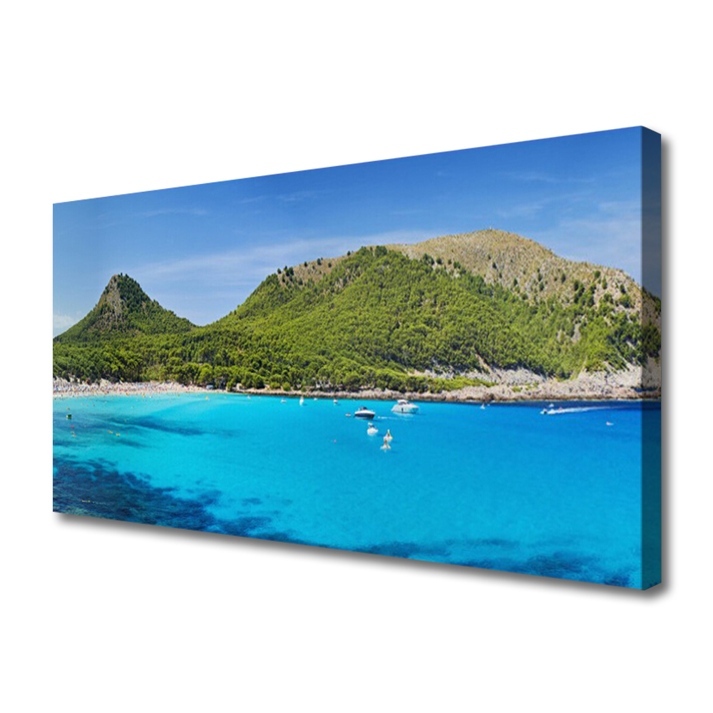 obraz na plátně Hory Moře Krajina 120x60