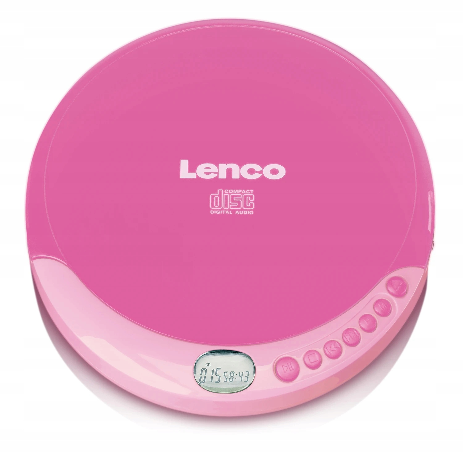 Lenco CD-011PK Přenosný CD přehrávač Discman pro dívky, barva Růžová