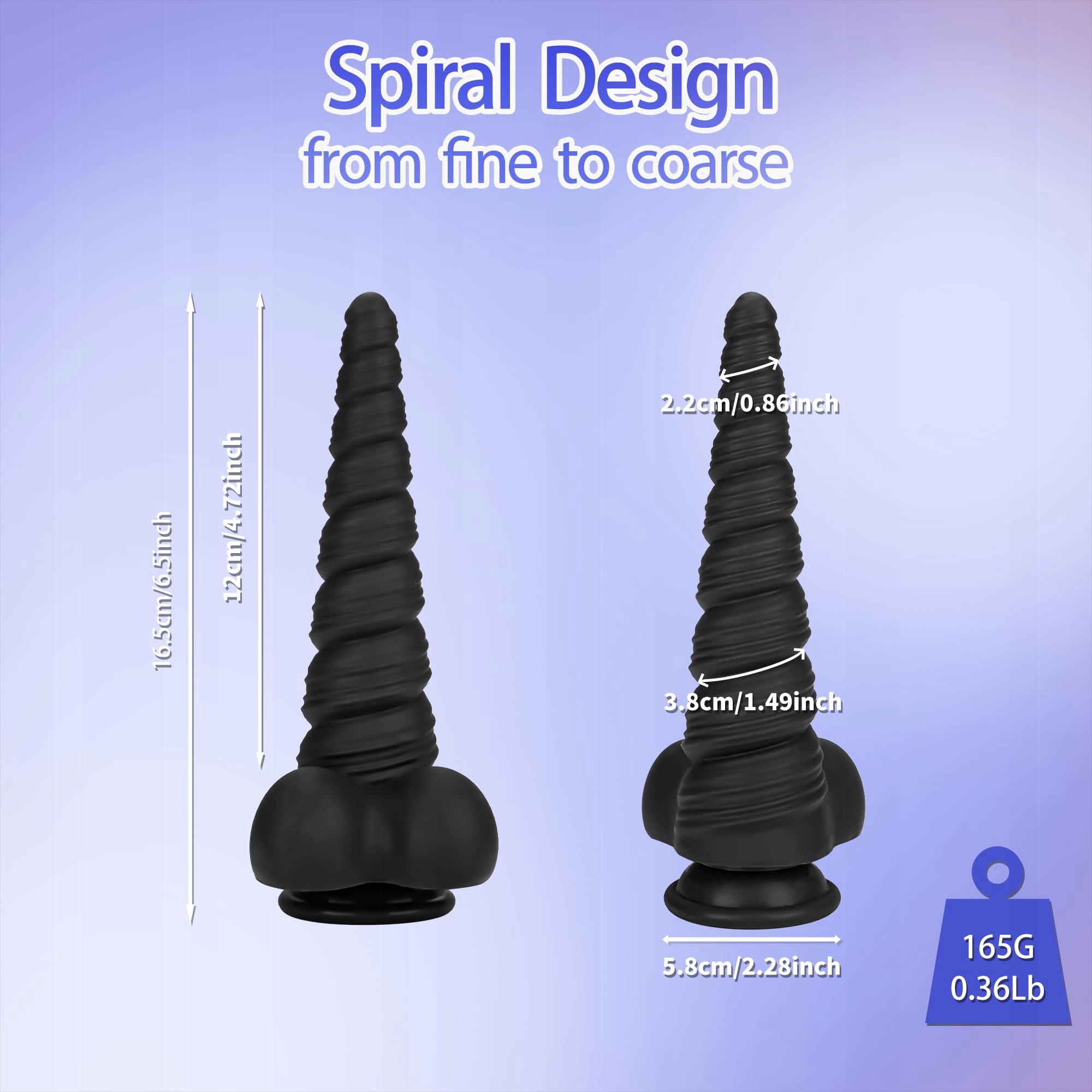 ANAL STRETCHER Silikonowy Korek Analny Dla Dorosłych Z Przyssawką 16.5 cm — miniatura 4