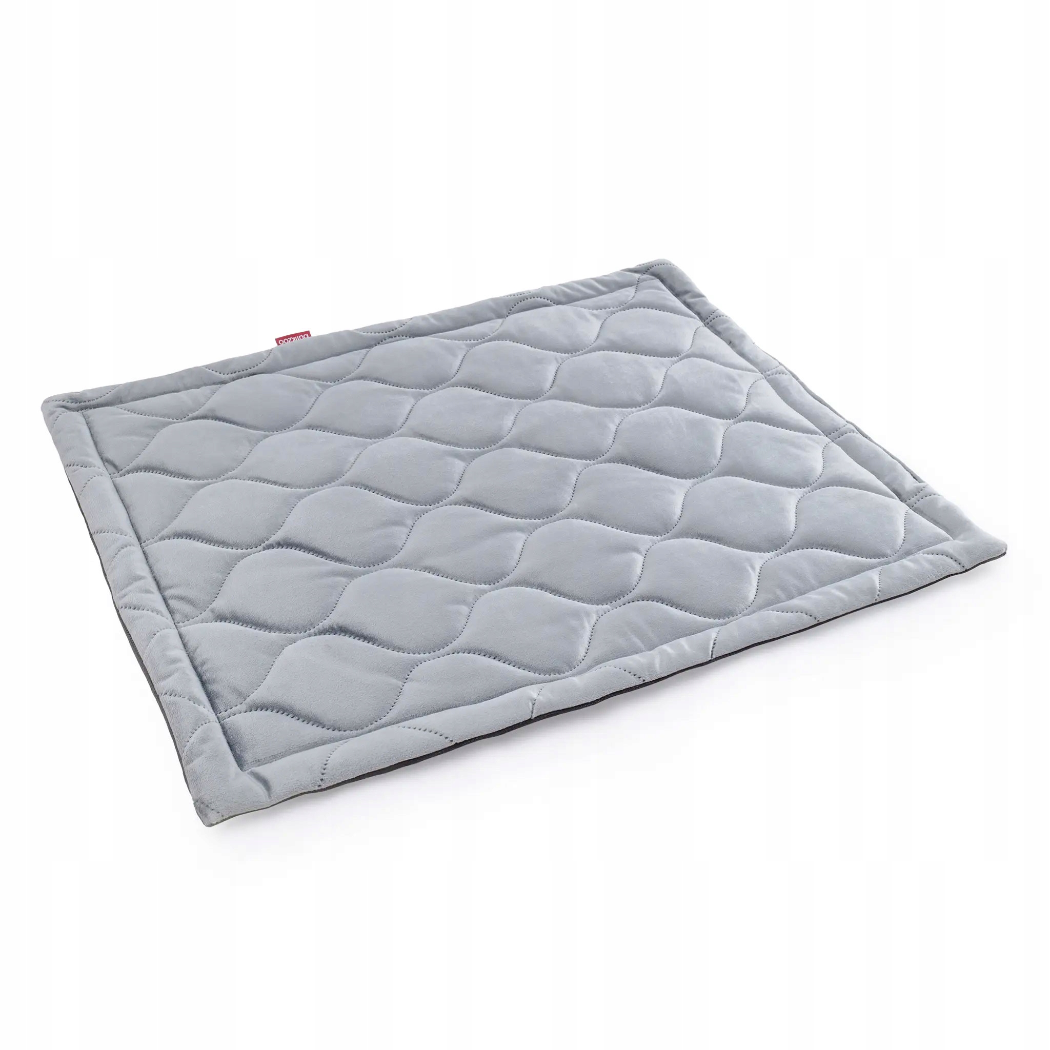 Levně Podložka pelíšek Pro Psa Kočku Matrace Protiskluzová Šedá Velvet L 100x72 cm