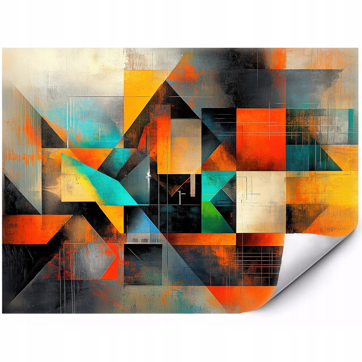 Fototapeta Stylová geometrická abstrakce loft art 150 x 105 cm