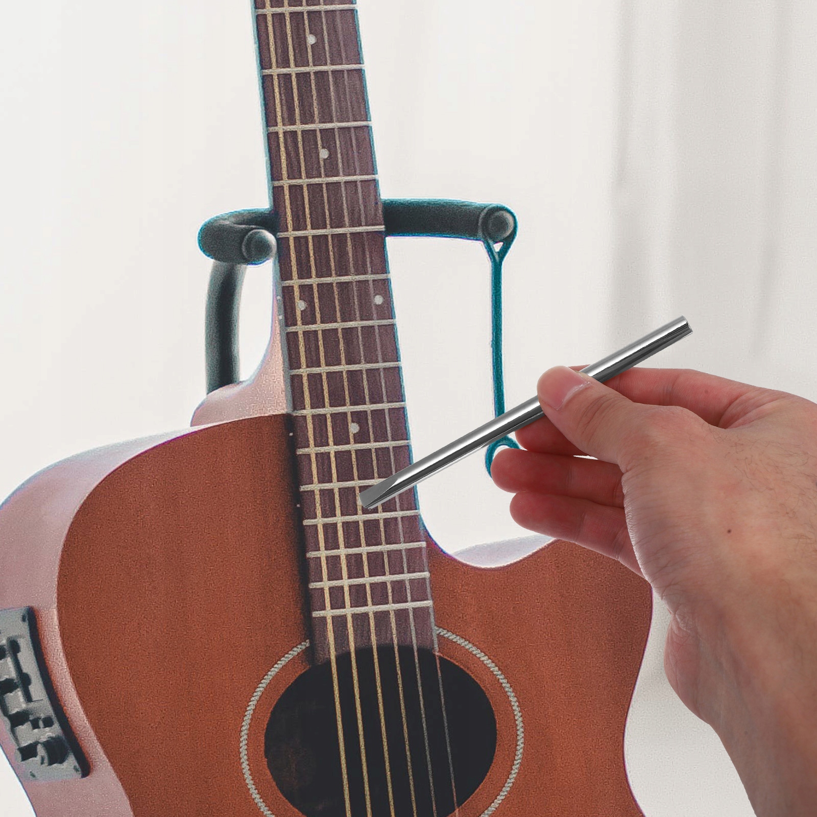 NARZĘDZIA GITAROWE DO INSTRUMENTÓW MUZYCZNYCH Kolor srebrny