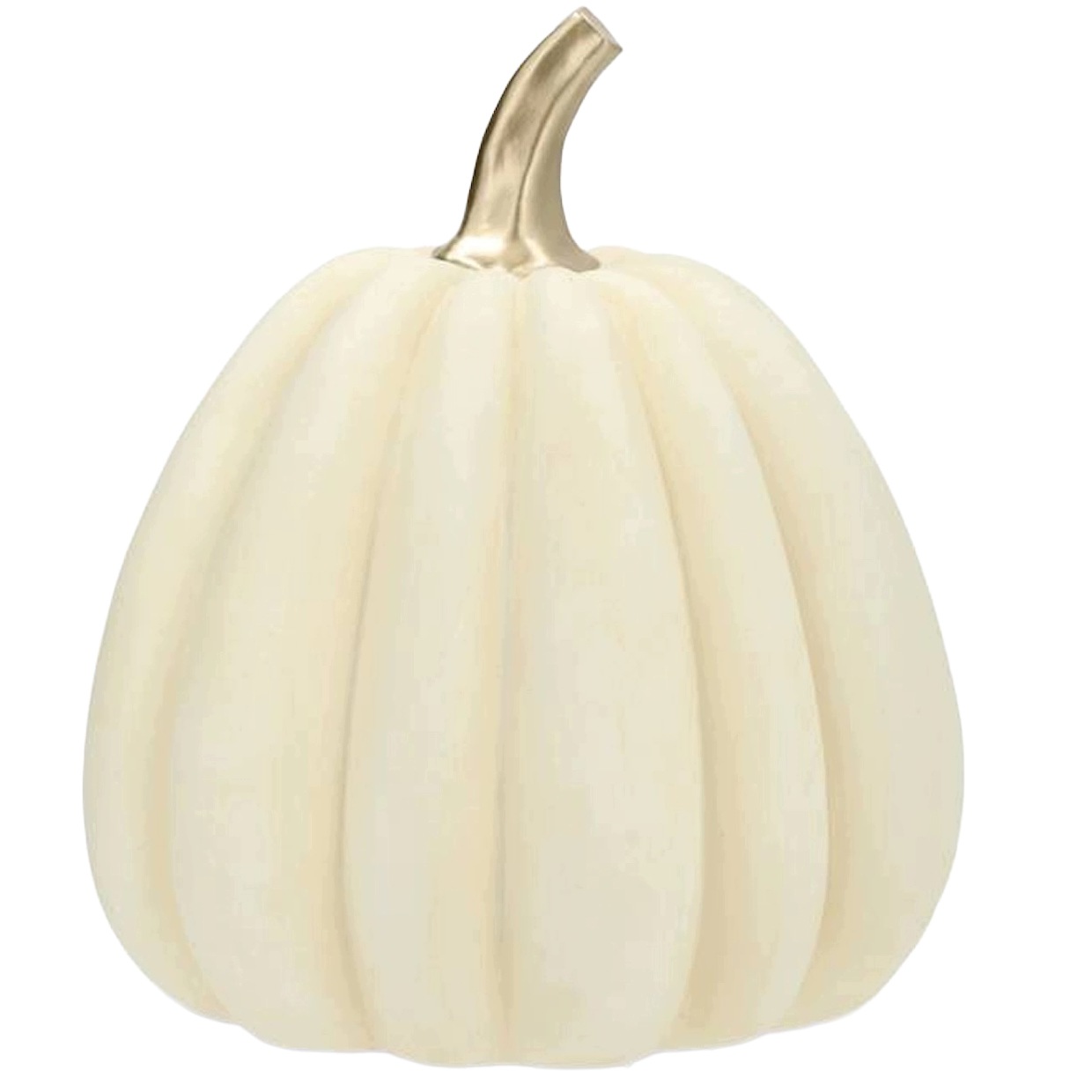 Figurka Dýně Bílá Velká Na Halloween Podzim Balkon Terasa Do Zahrady Boho