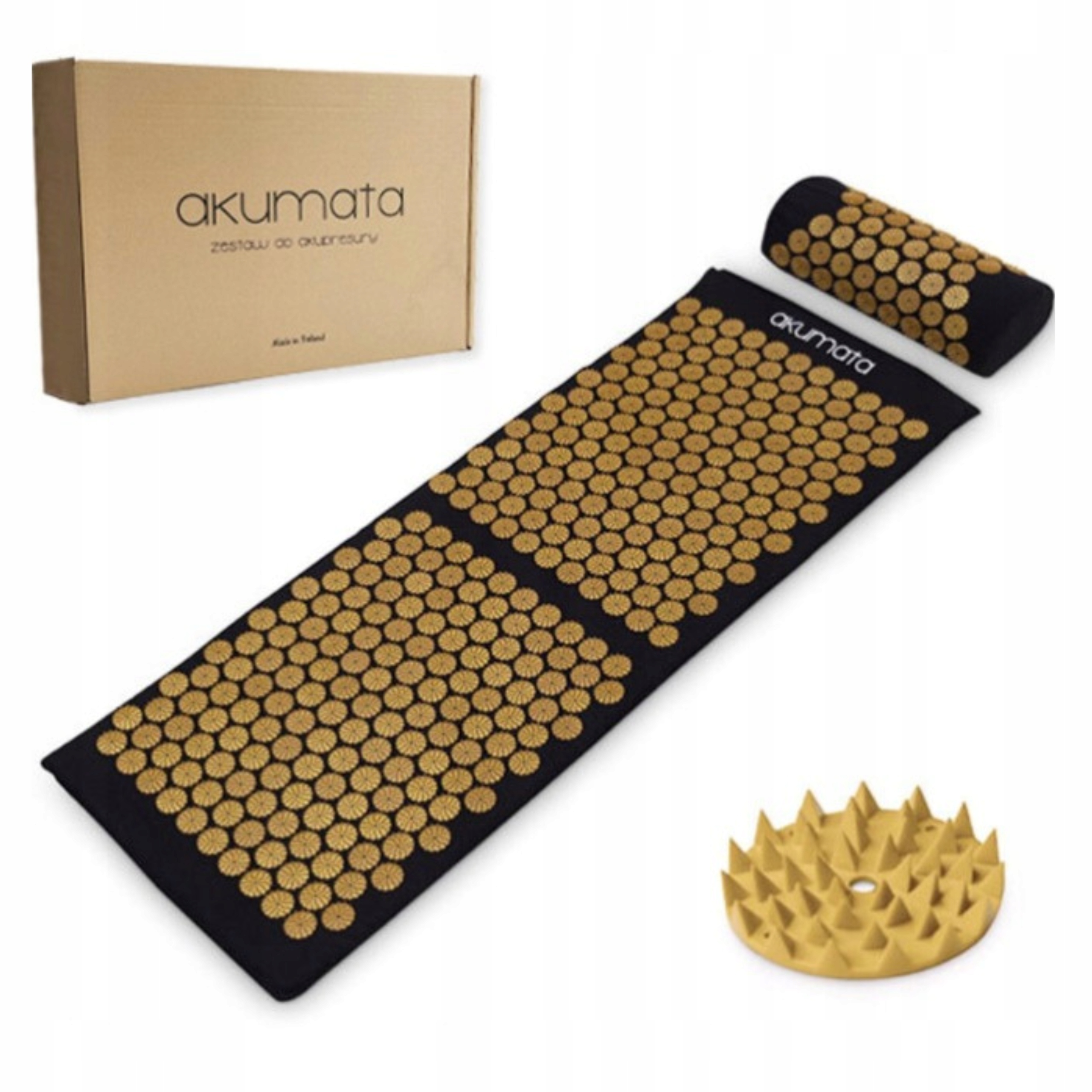 

Mata do akupresury z kolcami XXL Akumata Złota