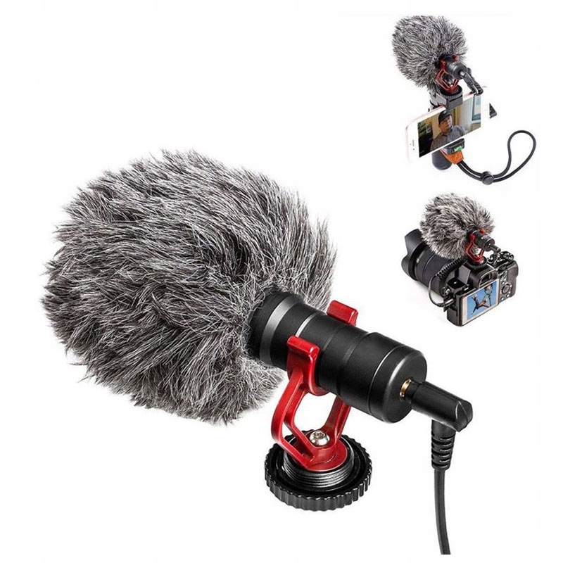 MIKROFON DO KAMER DSLR APARATÓW TELEFONU SMARTFONA