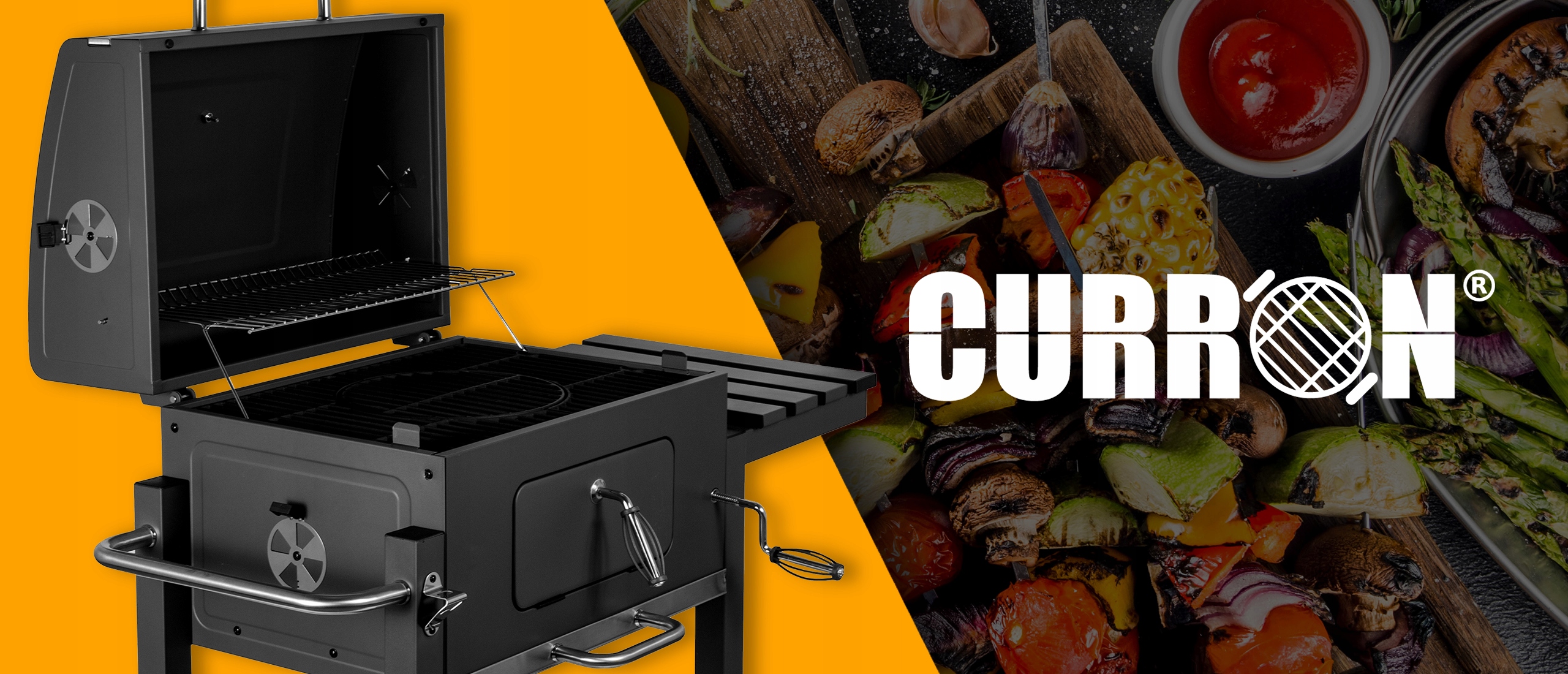 DUŻY GRILL WĘGLOWY OGRODOWY ŻELIWNY RUSZT POKRYWA PÓŁKI REGULOWANY Wysokość grilla 108 cm