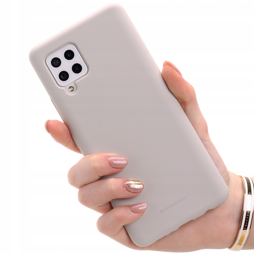 

Etui Mercury Silicone + Szkło 9H do Samsung A42 5G