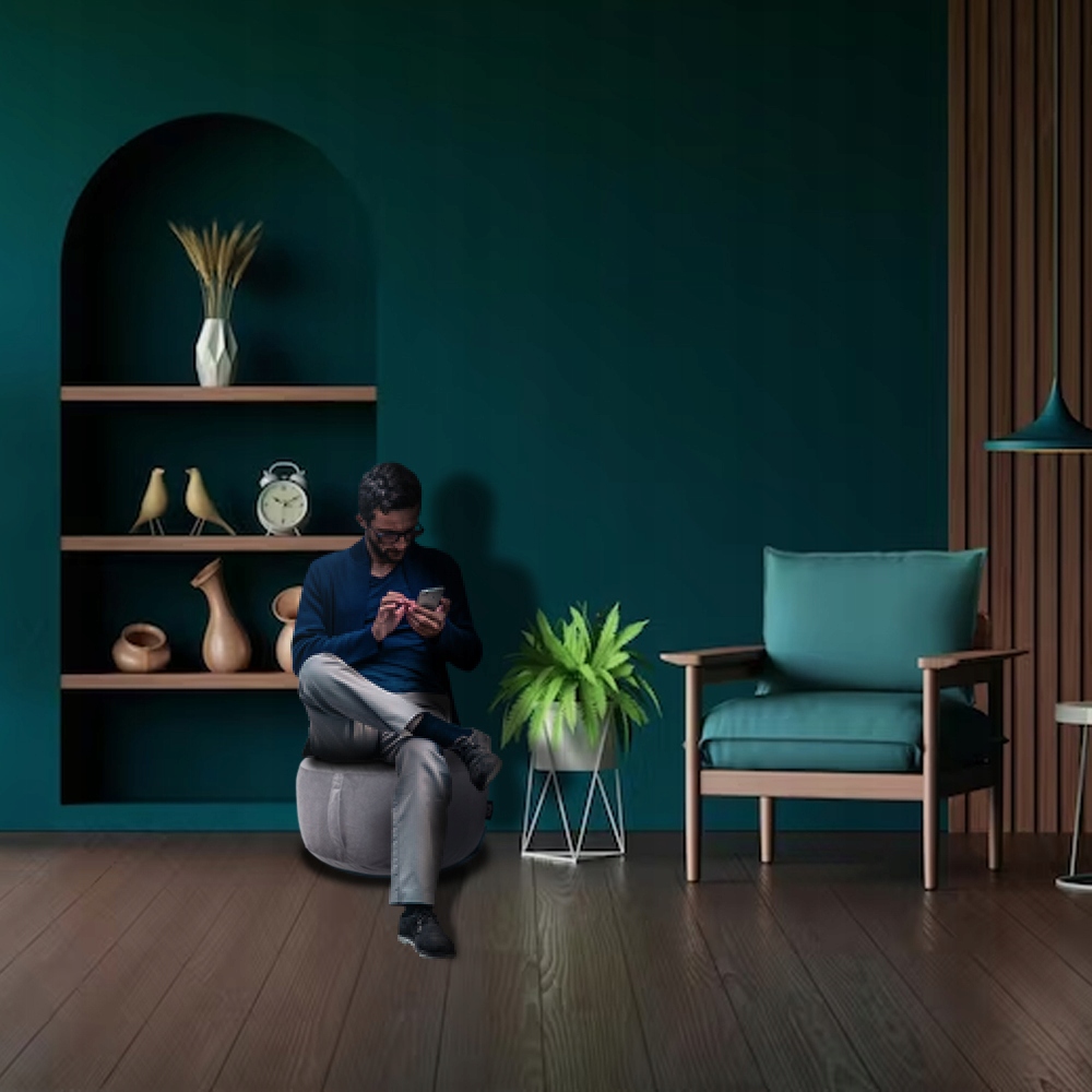 AKSAMITNA PUFA OKRĄGŁA DMUCHANA PUF SIEDZISKO VELVET EAN (GTIN) 8720039676985