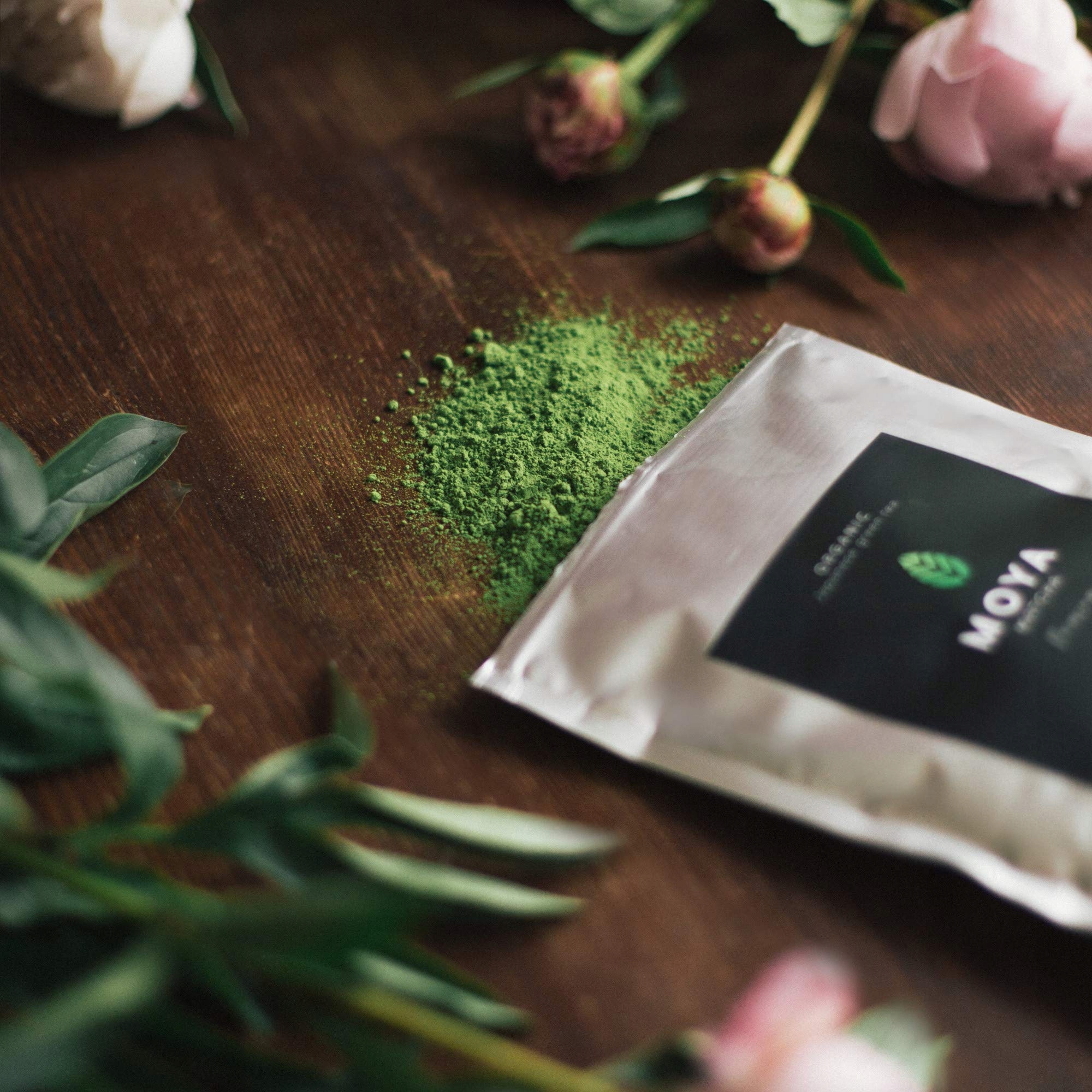 MOYA MATCHA Zielona Herbata W Proszku Bio 100g Premium Jakość Ceremonialna — miniatura 3