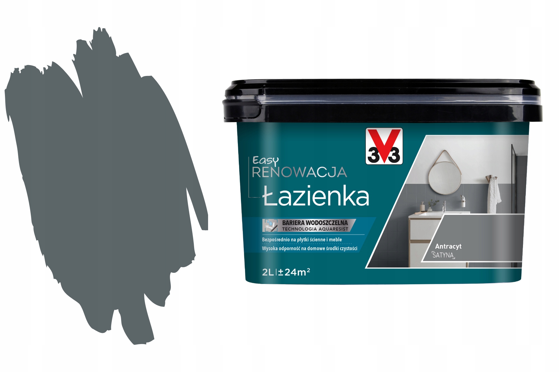 3V3 Easy Renovace Koupelna Kafli Pvc Rychlá Obnova Boazerie Keramická 2L