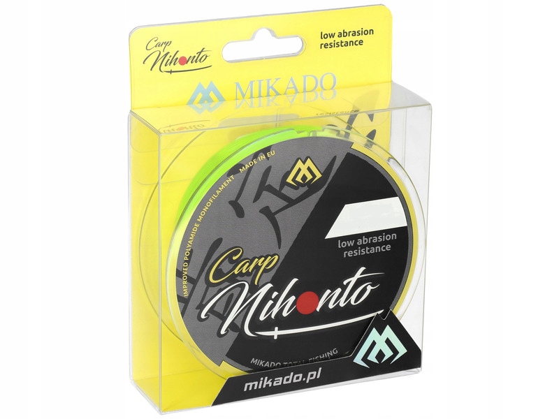 Żyłka Mikado Nihonto Carp 0.25 mm 300 m Żółty Fluo