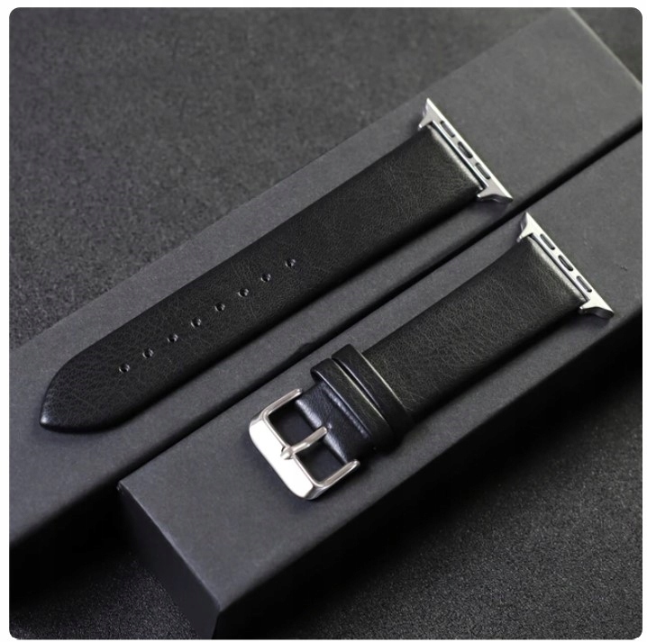 Pasek Do Apple Watch Iwatcha Smartwatcha 49 MM Czarny Ekoskóra
