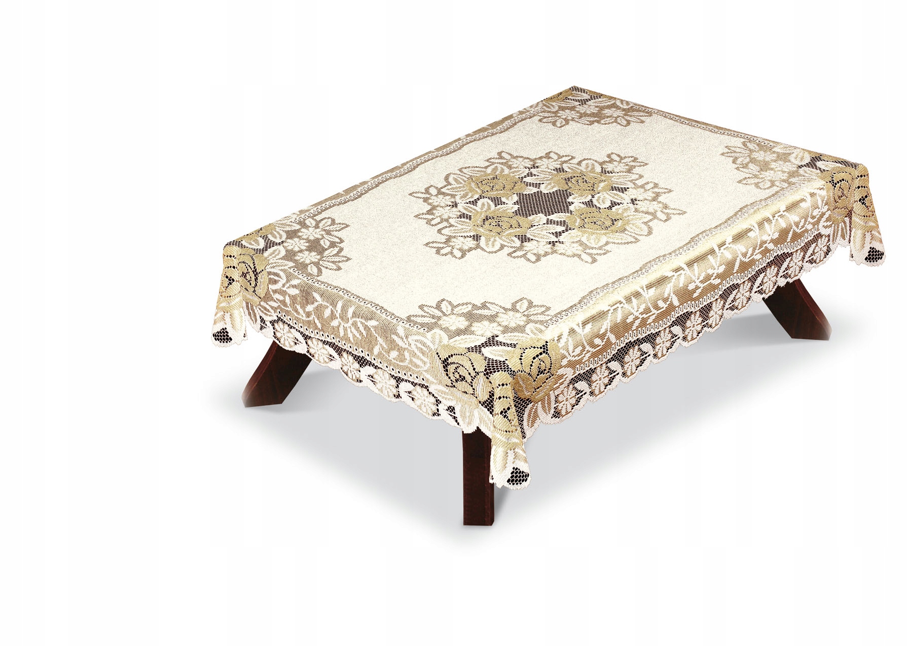 

Obrus krem/c.złoto żakard 120x160 prostokąt 054110