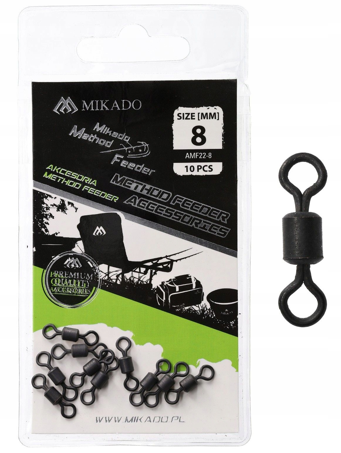 Krętlik Mikado Method Feeder Swivel rozm.8 10szt