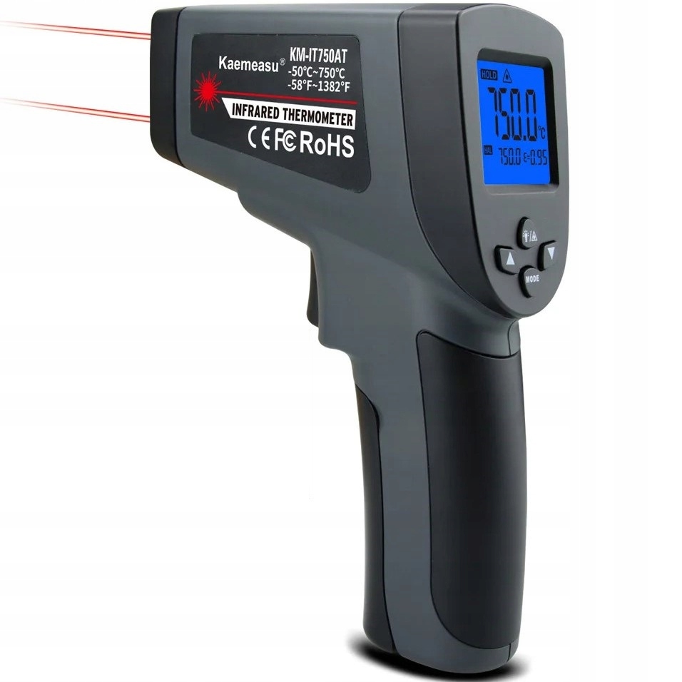 Bezdotykový laserový pyrometr s infračerveným teploměrem -50 C 750 C