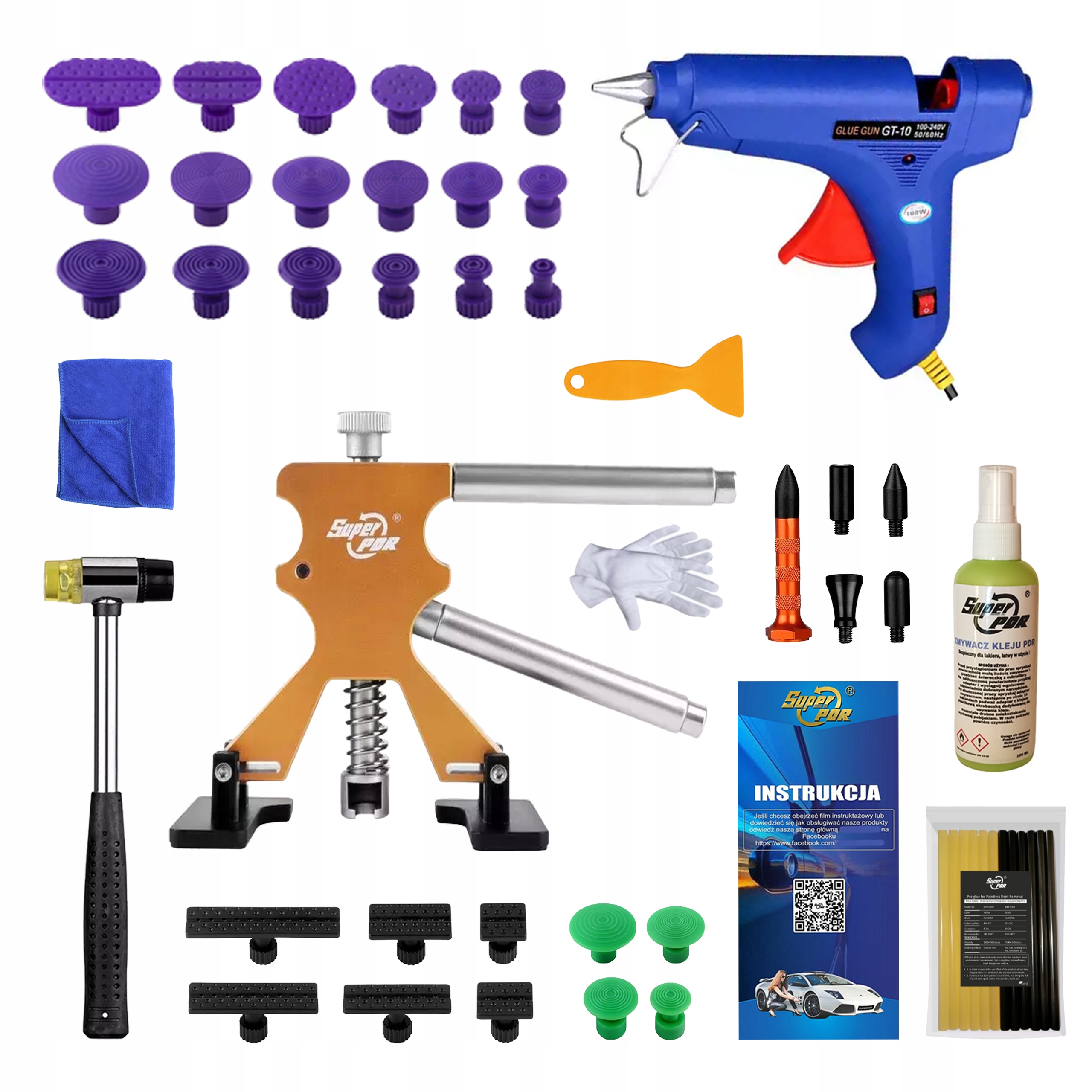 Sada nástrojů Pdr Odstraňování vytahování promáčklin