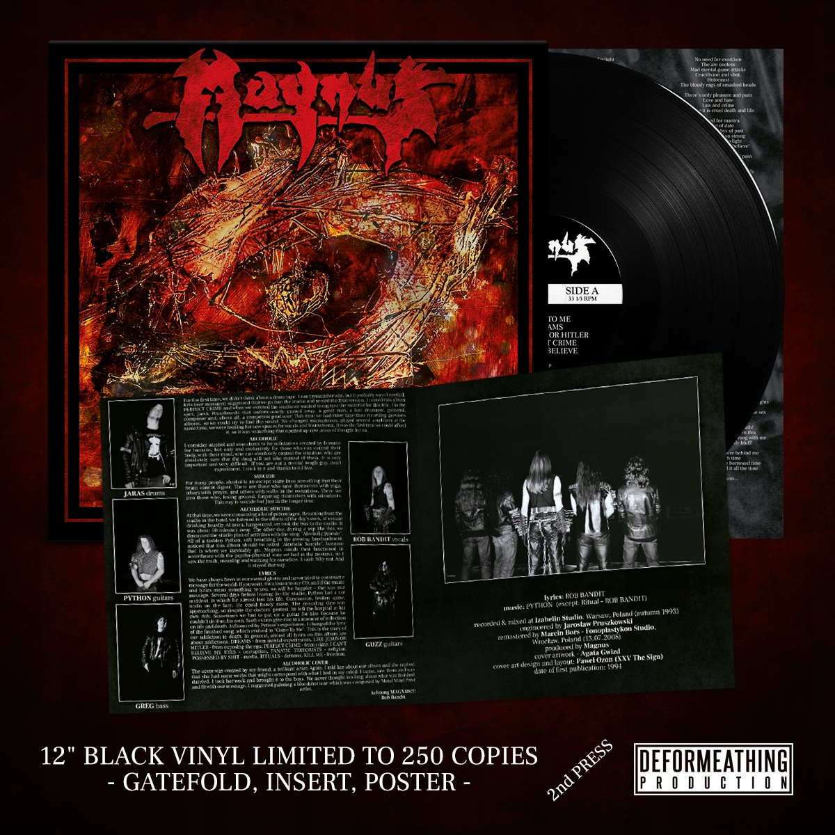 Magnus Alcoholic Suicide Lp (Black) Vinyl Ltd 250