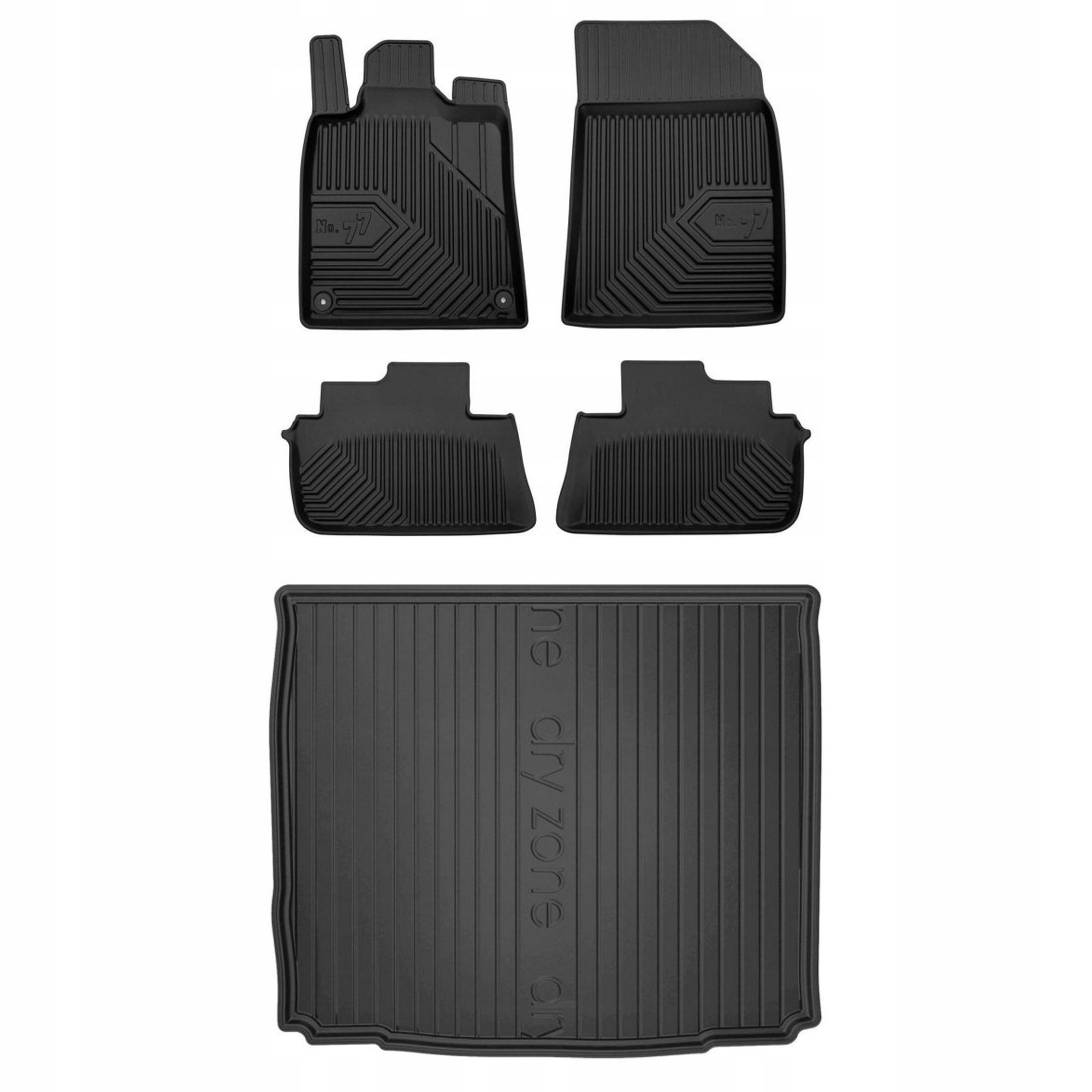 Gumová sada kobercov a rohoží Peugeot 407 2004-2011