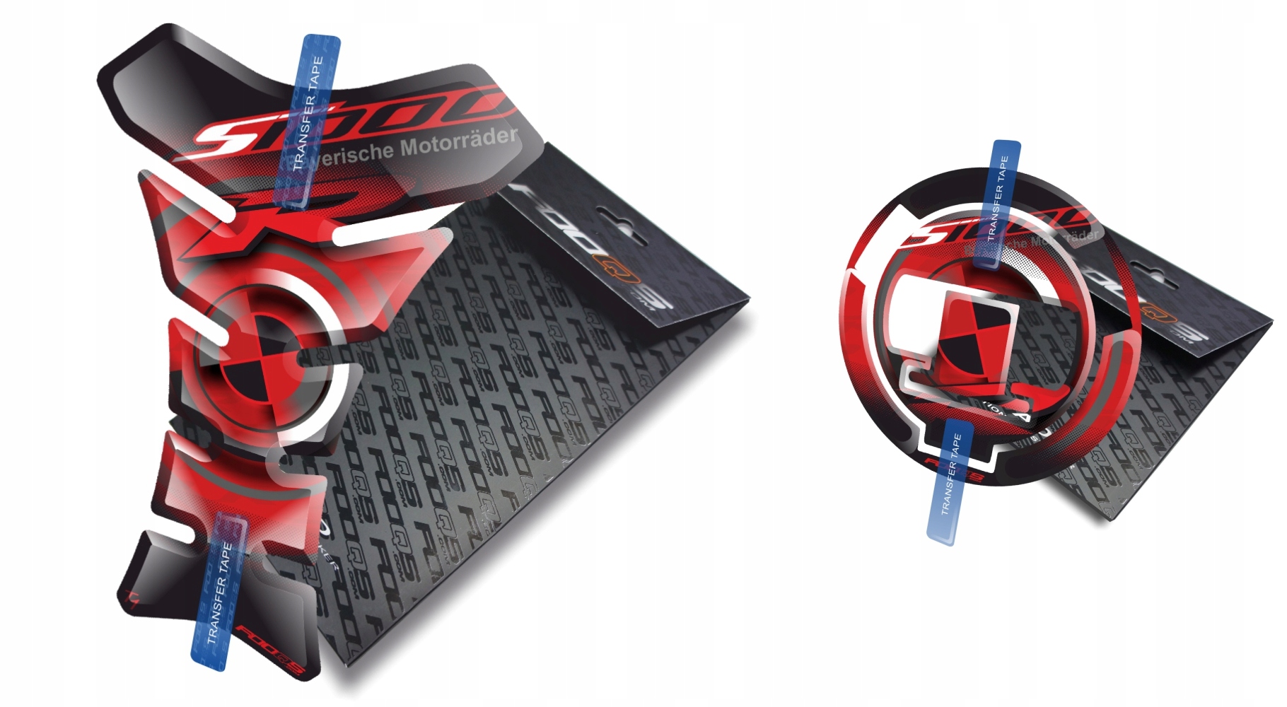 Tank-pad Cap-pad od společnosti Fooqs pro Bmw S-1000-R Červený