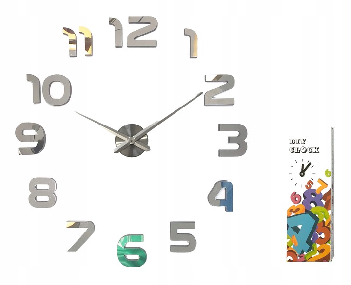 

Zegar Ścienny Naklejany Nowoczesny 50-80 CM Diy