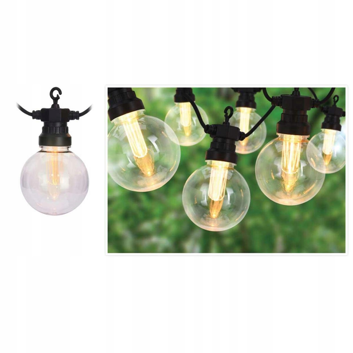 

Girlanda lampki Led na taras balkon ogród 10 szt