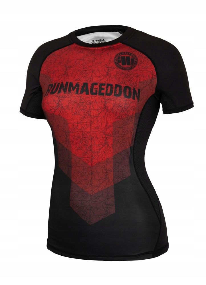 Dámské sportovní tričko Mesh Pitbull Red Stripes Rmg S