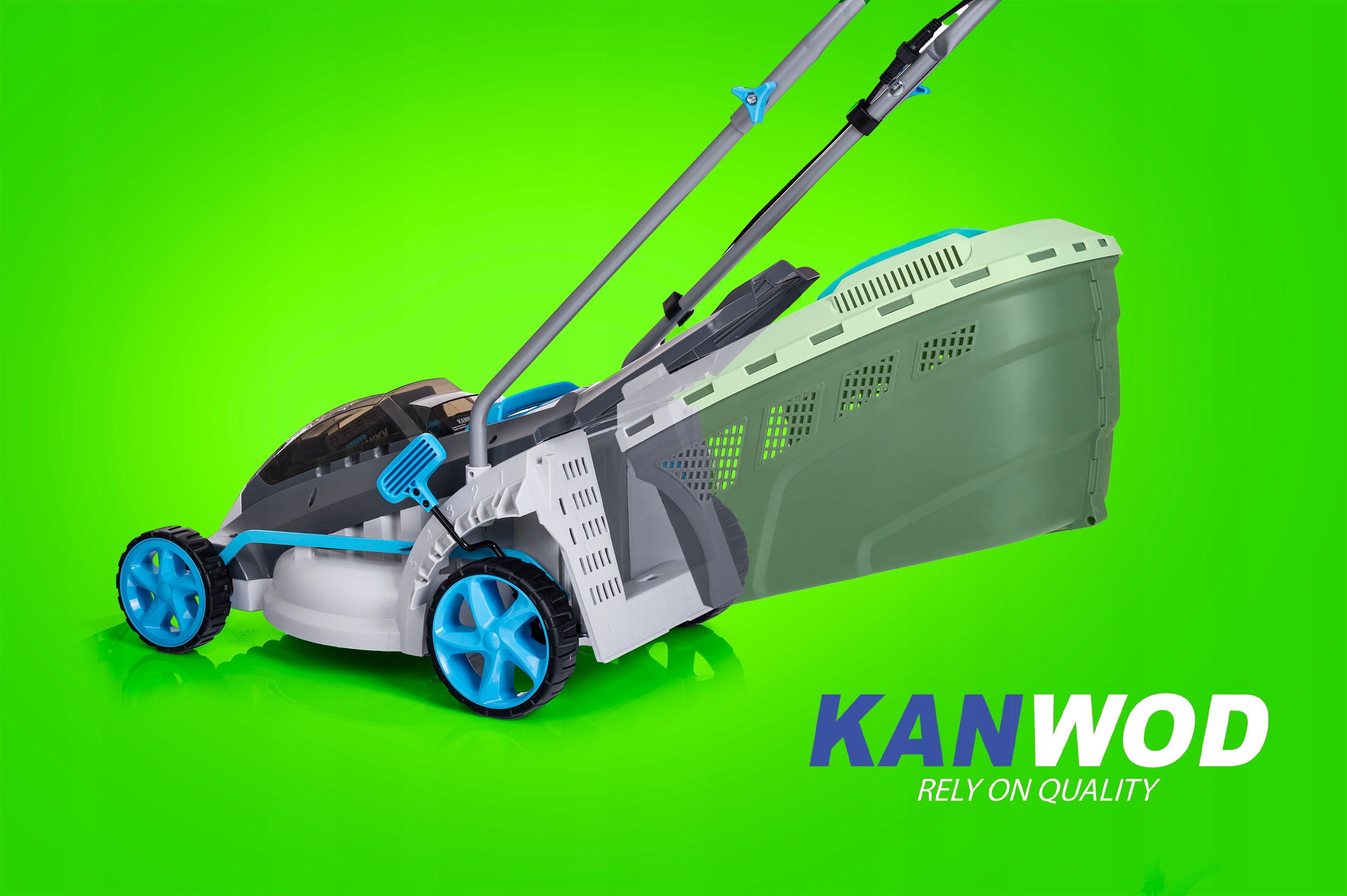 Kosiarka akumulatorowa do trawy 1200m 8Ah Kanwod 40V 37cm kompletny zestaw Seria KANWOD AKU PRO