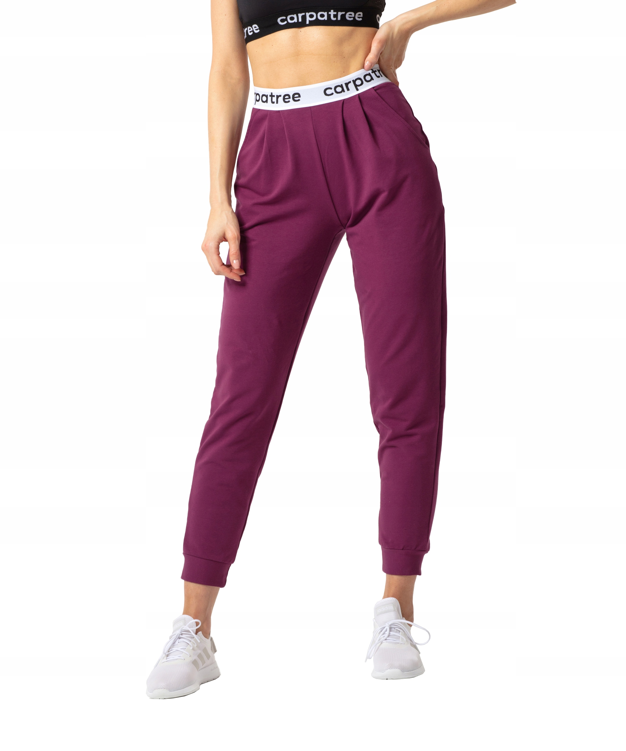 

Joggery spodnie dresowe fioletowe S Carpatree