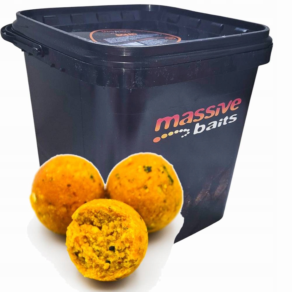 Massive Baits Kulki zanętowe w wiaderku Eco Boilies Pineapple 18mm 3kg