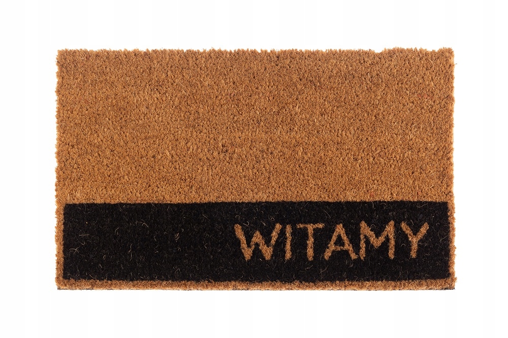 WYCIERACZKA WEJŚCIOWA POD DRZWI ZEWNĘTRZNA GRUBA KOKOS GUM 33X55 MOCNA BUT