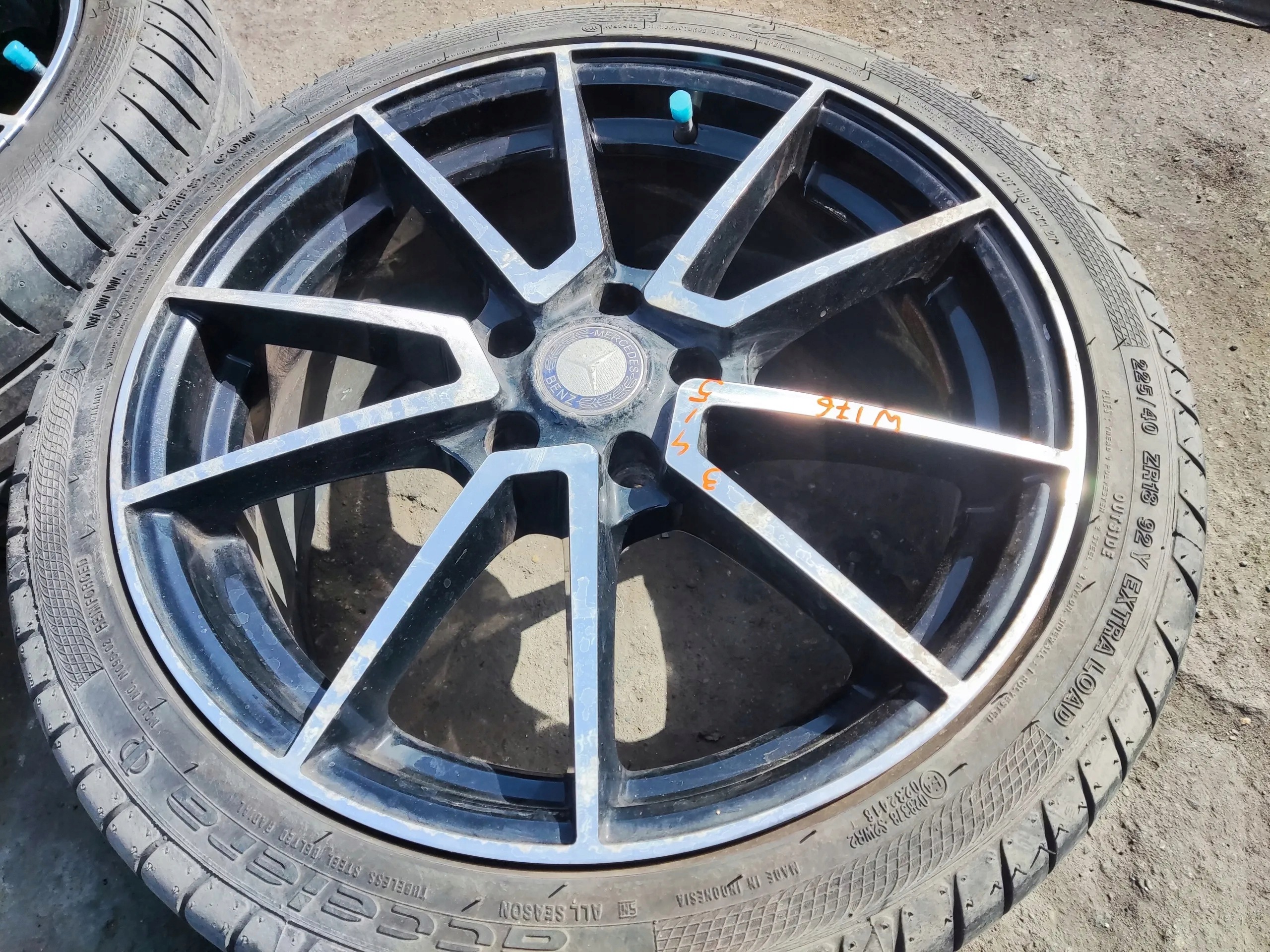 4 × алюминиевый обод колеса Мерседес-Бенц ОЭ 225/40р18 8.0" КС 18" 5кс112