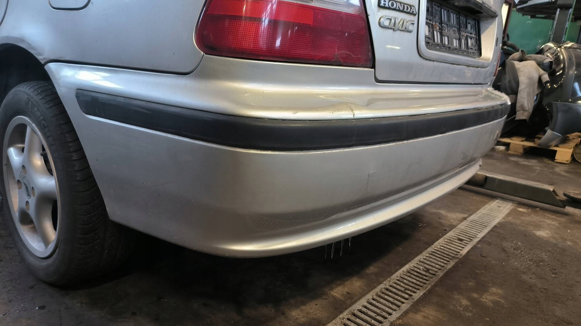 bumper rear part NH614M HONDA CIVIC VI HB