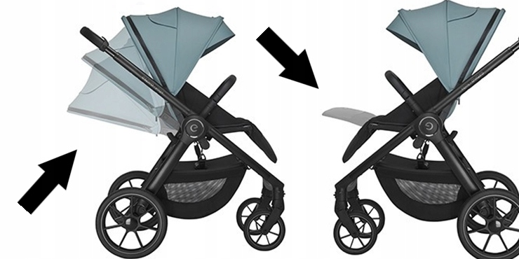 ESPIRO YOGA wózek dziecięcy 2w1 17 Gray Zen Model Yoga