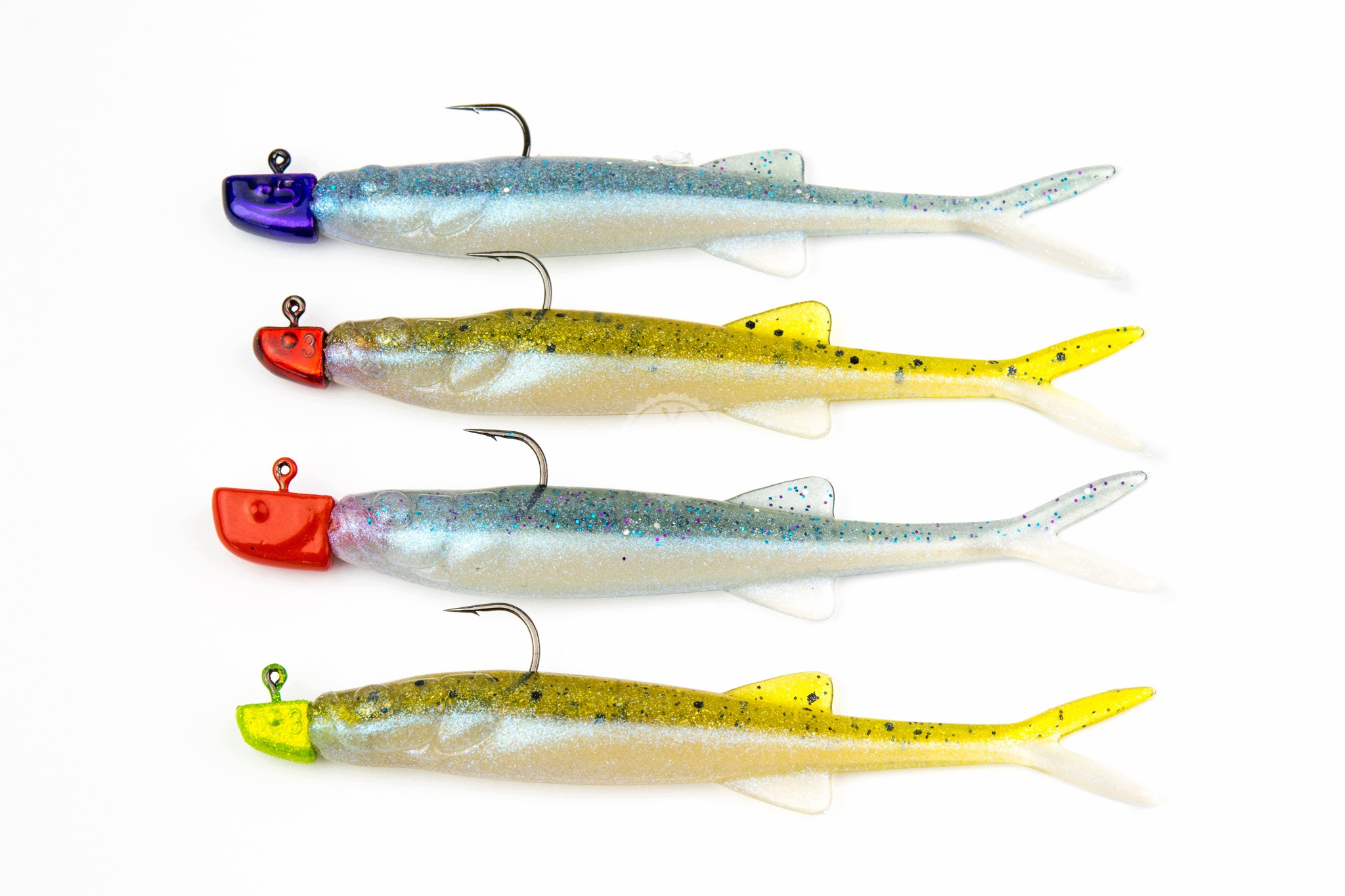 Gumy Perch Professor Freakin Minnow 10cm MIX 4szt. główki kolor