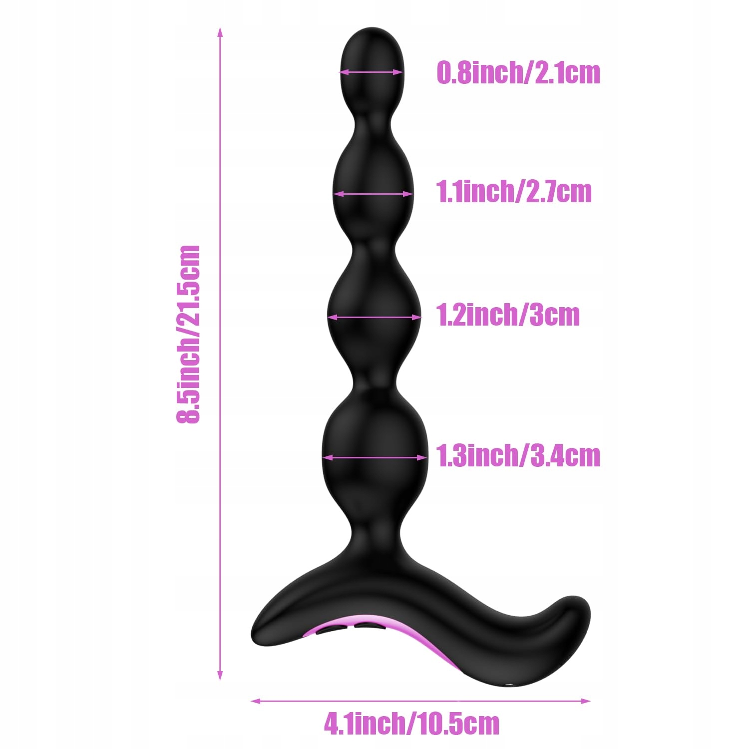 SHKANLA Wibrator Analny Silikonowy Z 10 Trybami Wibracji Dla Par — miniatura 2