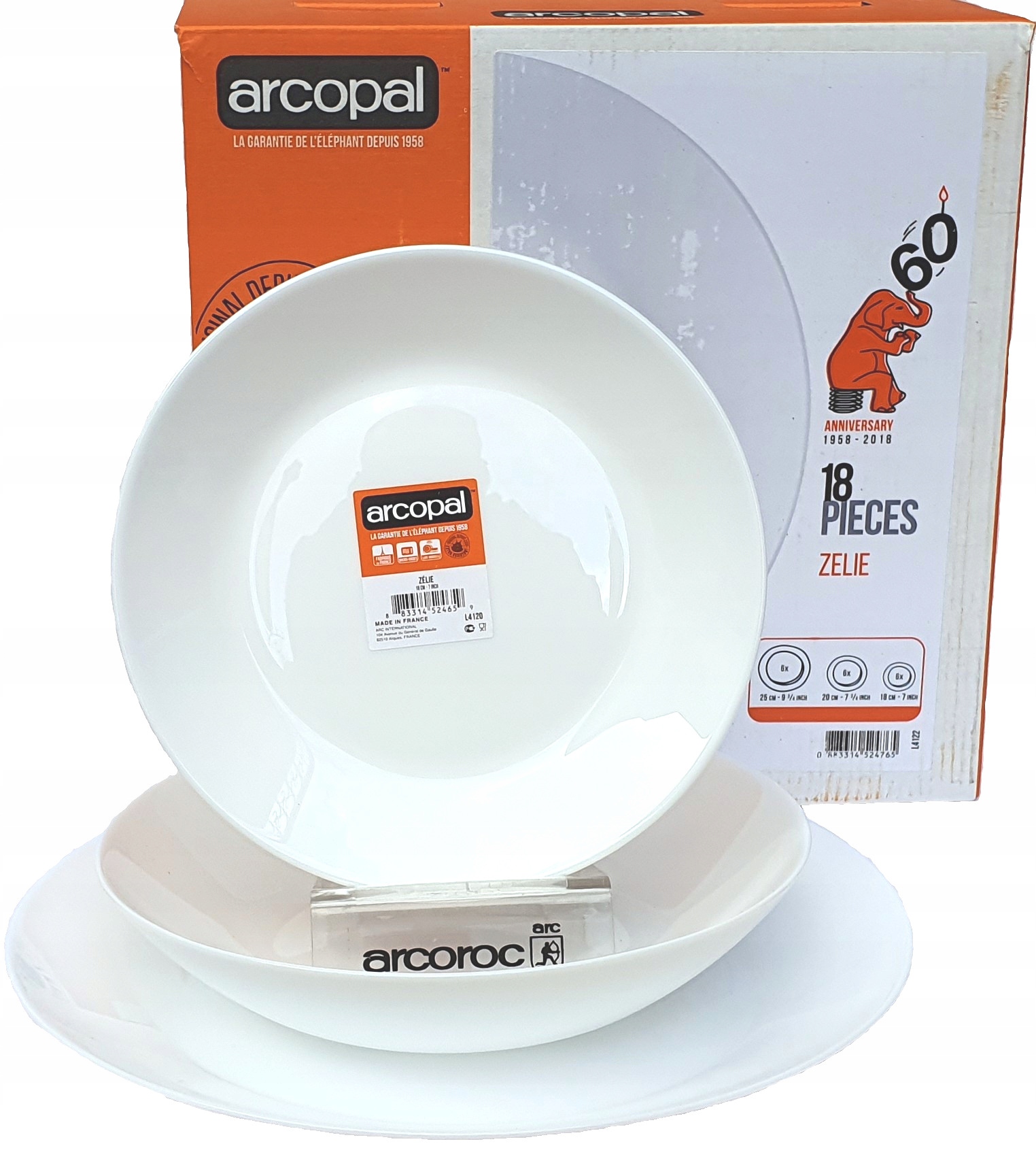 

Serwis Obiadowy Zelie 18el 6 osób Luminarc Arcoroc