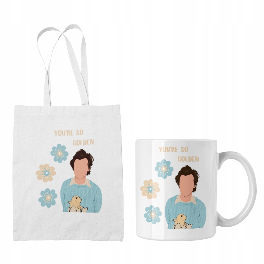 

Zestaw Torba Biała Kubek Harry Styles