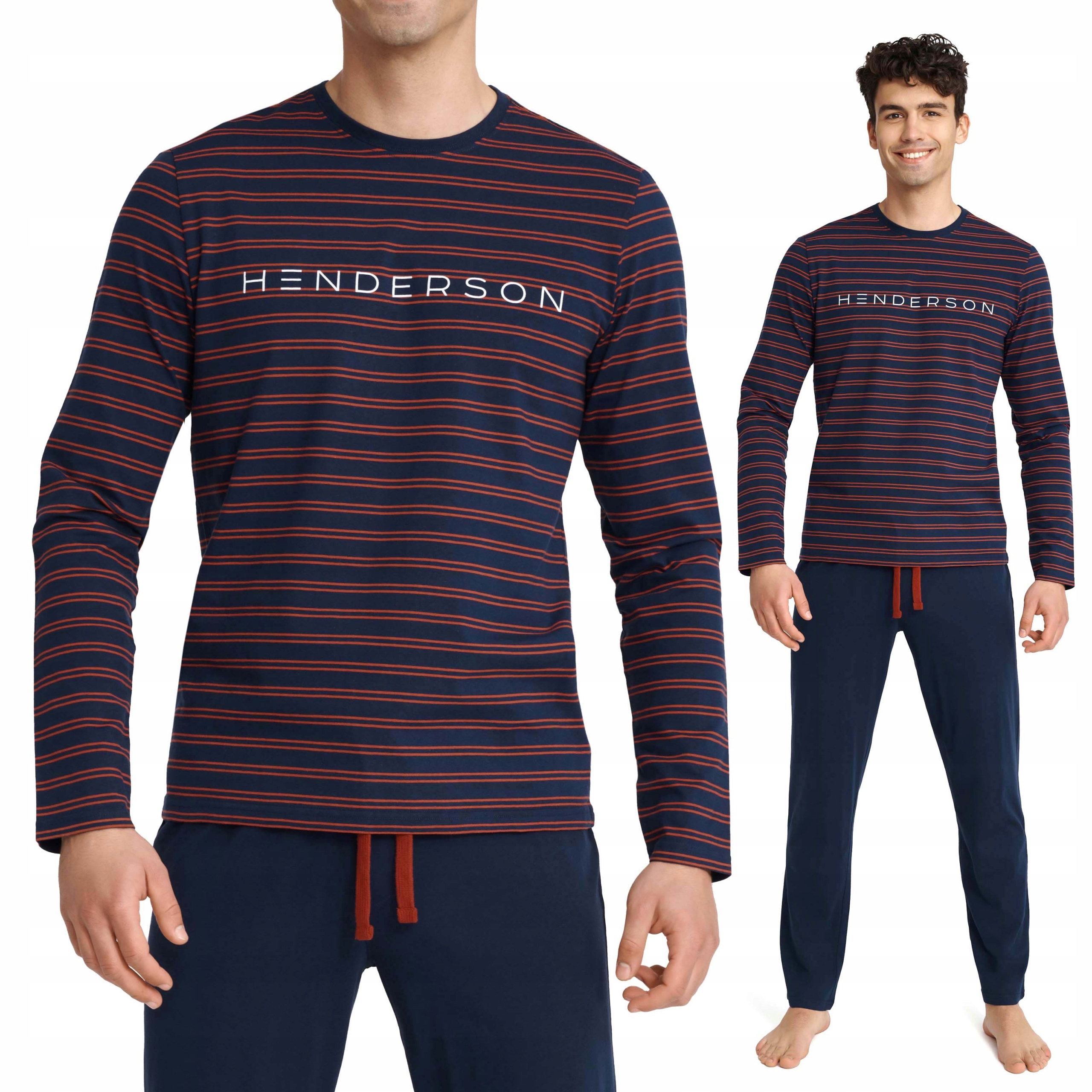 Pánské Pyžamo Henderson bavlněné Dlouhé XXL