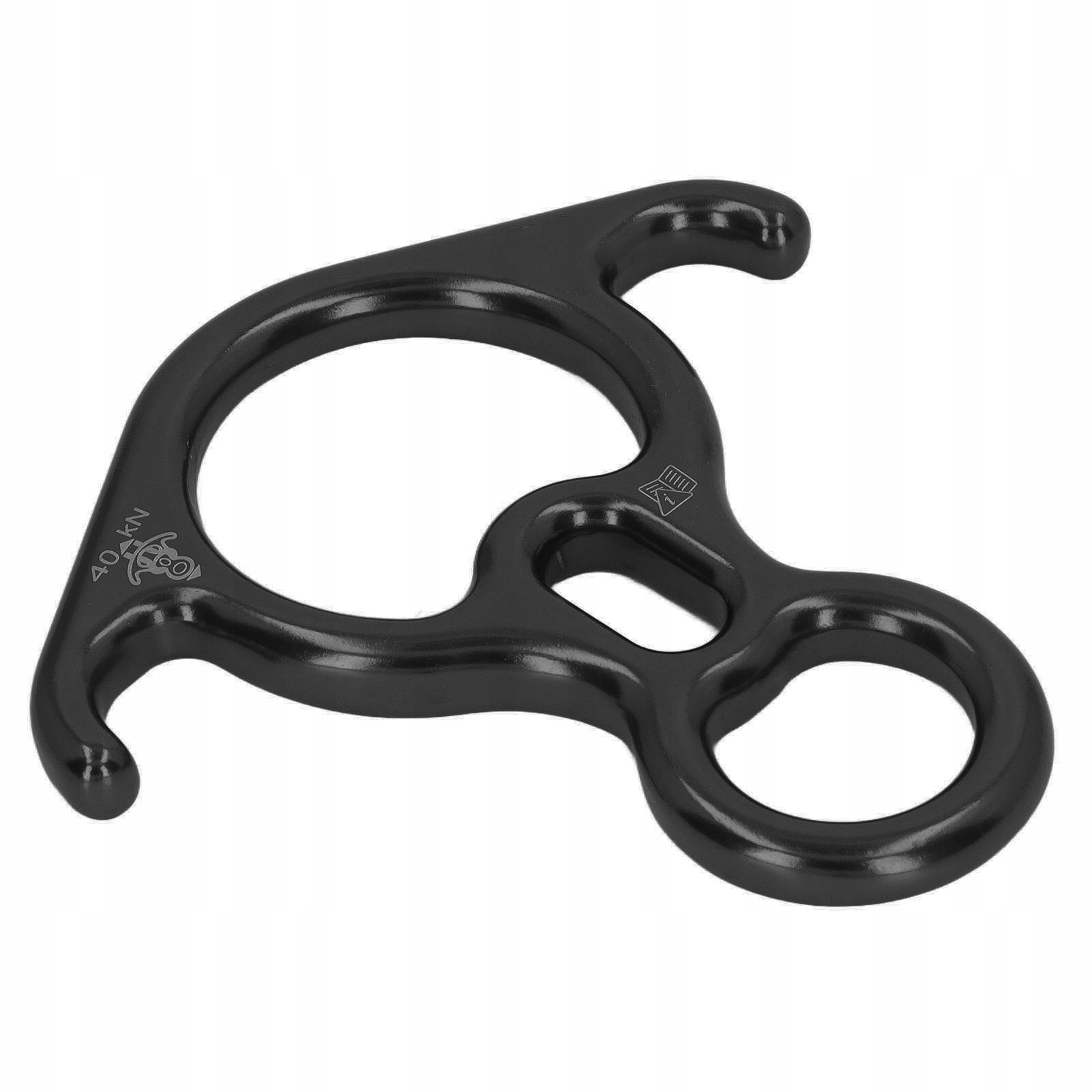 Przekadnia Descender stop aluminium 40KN sia uciągu w ksztacie rogu Rt
