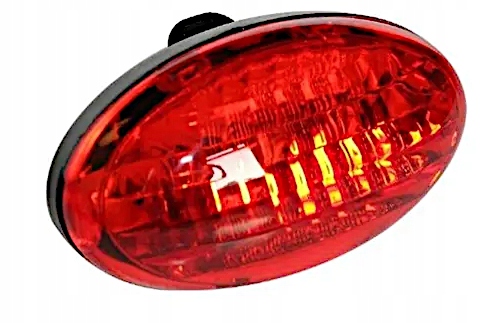 LAMPKA LATARKA ROWEROWA ROWER 5+5 LED ZESTAW Zasilanie bateria