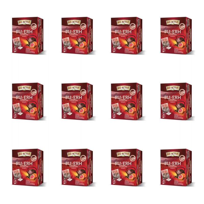 Big-Active čaj s grapefruitovou příchutí 20 tb X12