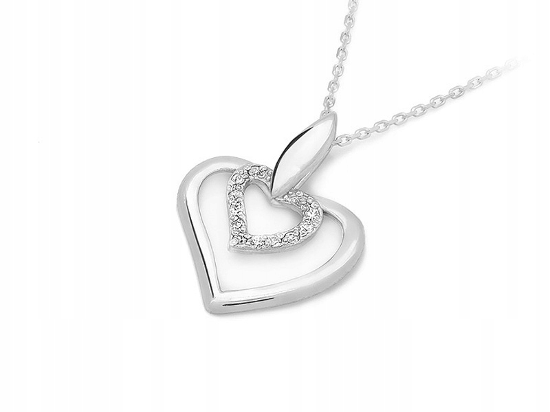 Zlatý přívěsek 585 s diamanty a řetízek ze 14k zlata