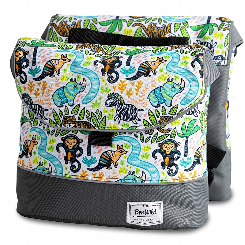 Podwójna Sakwa Rowerowa na bagażnik rowerowy dla Dzieci Torba na rower