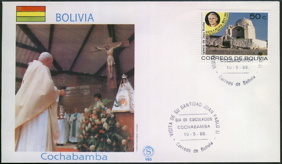 Jan Paweł II - 1988 Wizyta Bolivia / Cochabamba