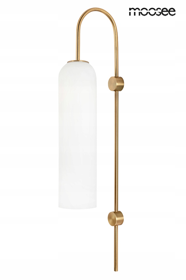 Nástenné svietidlo Moosee biele, zlaté E27 40 W
