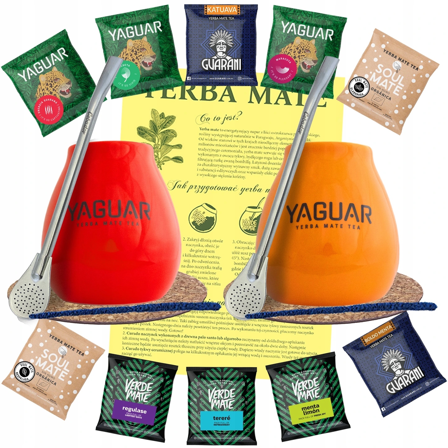 Levně Sada Yerba Mate 500g Tykev x2 Bombilla 10x50g