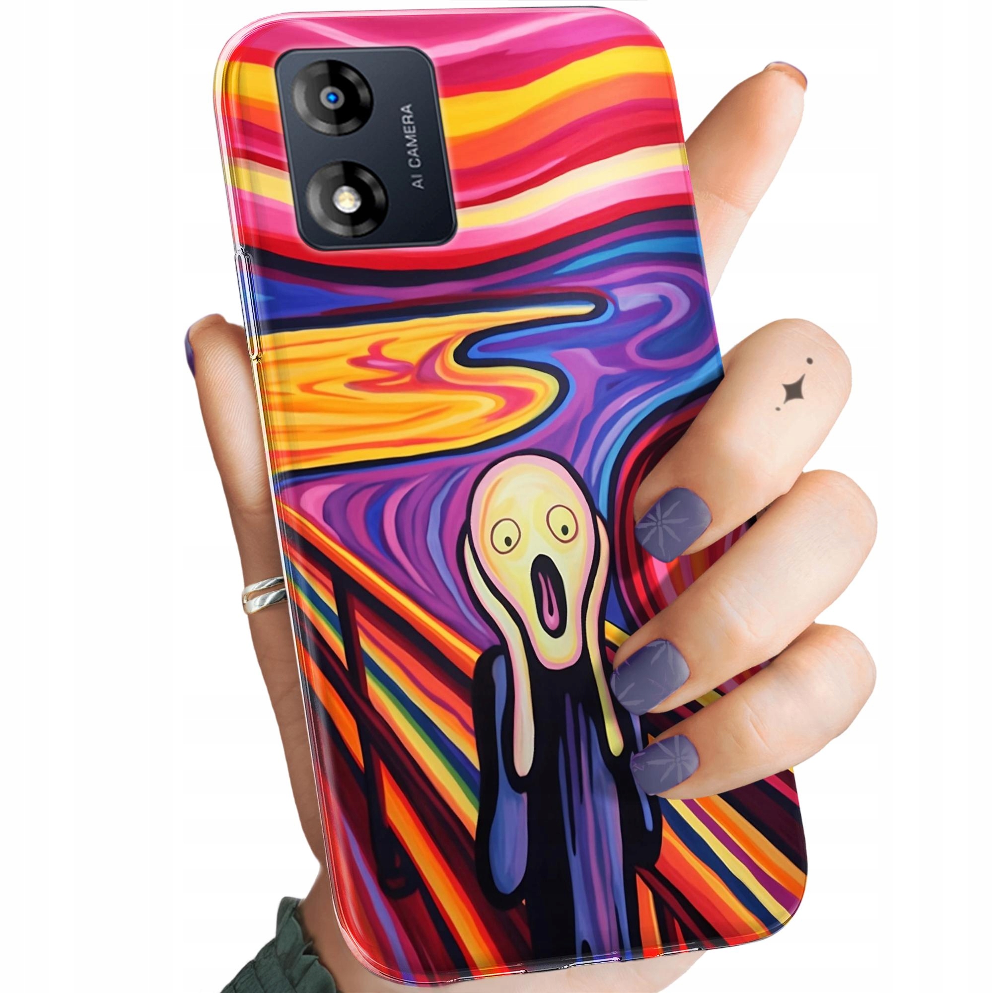 Etui Do Motorola Moto E13 Krzyk Munch Edvard Scream Obudowa Pokrowiec